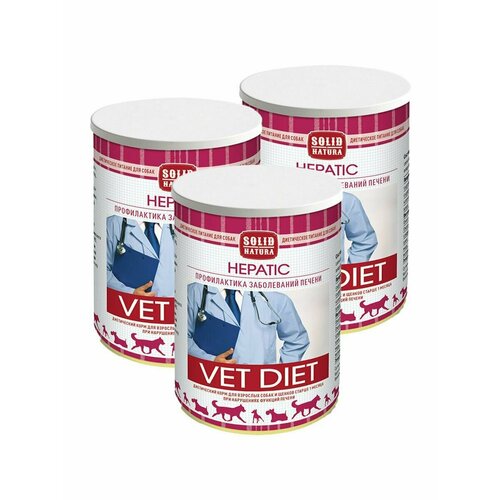 фото Влажный корм для собак Solid Natura VET Hepatic диета 340г х3шт