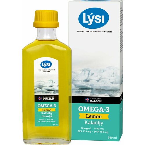 фото Lysi Omega-3 Рыбий жир со вкусом лимона 240 мл