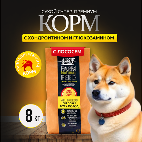 фото Сухой корм для собак средних и крупных пород Buddy Dinner Gold Line Hypoallergenic с лососем 8 кг