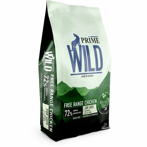 фото Prime Wild GF Free Range сухой корм для котят и кошек с курицей - 2 кг