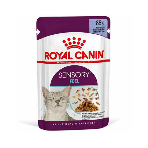 фото Влажный корм для кошек Royal Canin Sensory Feel 12 шт. х 85 г (кусочки в желе)