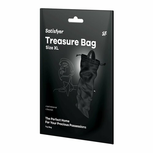 фото Черный мешочек для хранения игрушек Treasure Bag XL