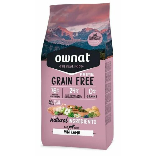 фото Mini Grain Free Сухой корм беззерновой для собак мелких пород, с ягненком, 3 кг