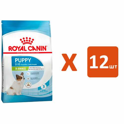 фото ROYAL CANIN X-SMALL PUPPY для щенков маленьких пород (0,5 кг х 12 шт)