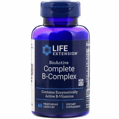 фото Б Комплекс витаминов B Life Extension BioActive Complete B-Complex 60 капсул