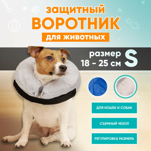 фото Защитный ветеринарный воротник для собак и кошек Mr Dog, S