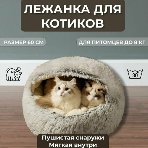 фото Лежанка для кота, закрытая лежанка для животных, MST-Store