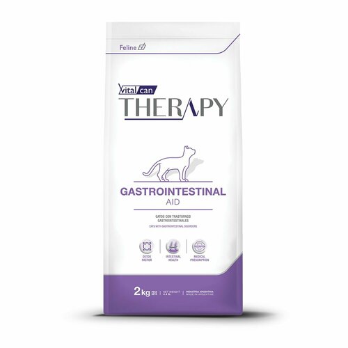 фото Сухой корм для кошек всех возрастов Vitalcan Therapy Feline Gastrointestinal Aid, при нарушениях пищеварения, лечебный, 2 кг