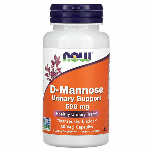 фото NOW D-манноза URINARY SUPPORT 500мг 60 вегкапс