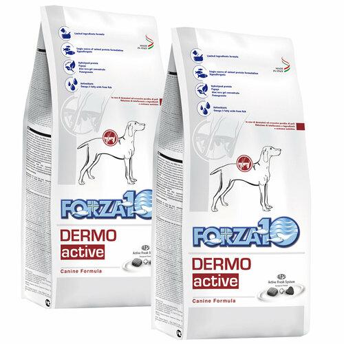 фото FORZA10 DOG DERMO ACTIVE для взрослых собак всех пород при заболеваниях кожи (4 + 4 кг)