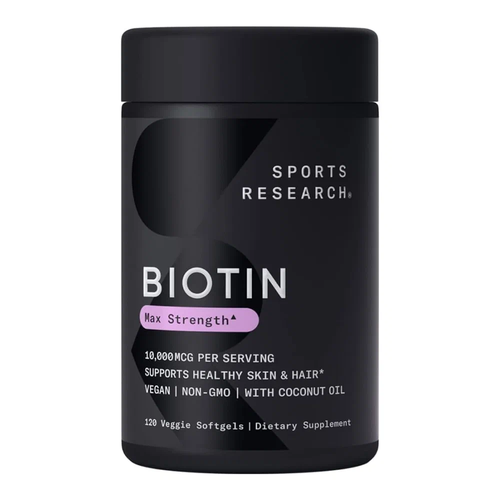 фото Sports Research Biotin капс., 10000 мкг, 100 г, 120 шт.