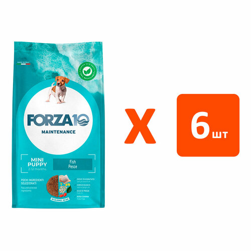 фото FORZA10 DOG MAINTENANCE PUPPY JUNIOR SMALL/MEDIUM для щенков маленьких и средних пород с рыбой (2 кг х 6 шт)