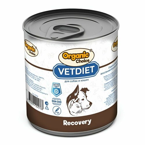 фото Organic Сhoice VET Recovery 340 г для собак и кошек восстановительная диета 24 шт