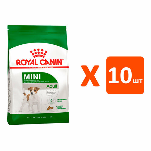 фото ROYAL CANIN MINI ADULT для взрослых собак маленьких пород (0,8 кг х 10 шт)