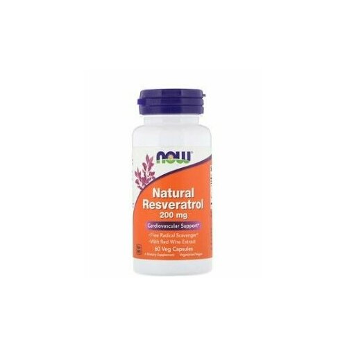 фото Антиоксидант NOW RESVERATROL 200 мг (60 вегкапс)