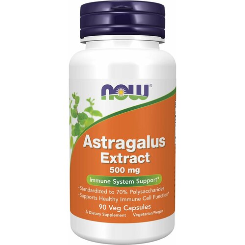 фото NOW Astragalus 70% Extract 500 mg, 90 капс.