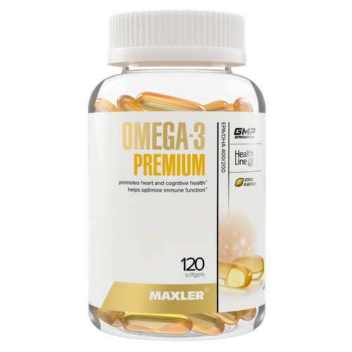 фото Омега-3 Премиум Maxler Omega-3 Premium 120 шт (USA)