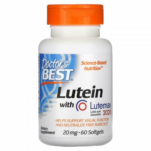 фото Doctor`s Best Lutein with Lutemax (Лютеин 20 мг) 60 капс (Doctor's Best)