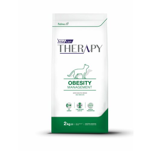 фото Сухой корм Vitalcan Therapy Feline Obesity Management для кошек, для снижения веса, с курицей, 2 кг