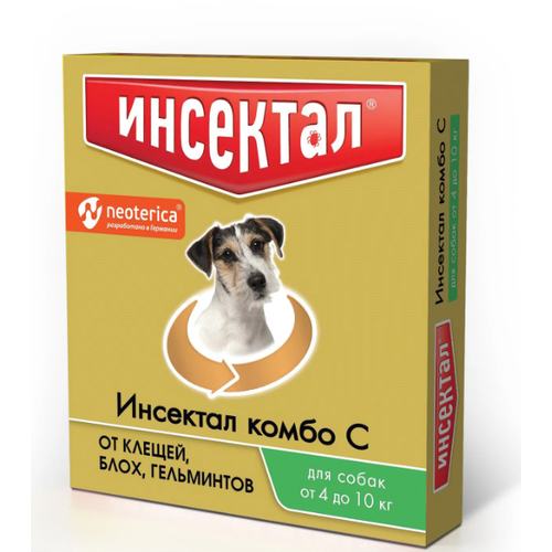 фото Neoterica капли от блох и клещей Инсектал Комбо С для собак от 4 до 10 кг 1 шт. в уп.