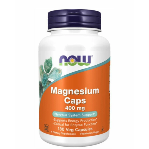 фото NOW Magnesium Caps 400мг 180 капсул Нау Магний в капсулах 400 мг