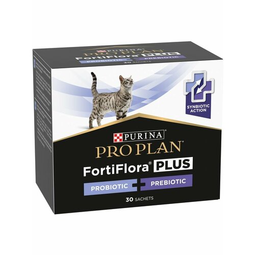 фото Purina ProPlan пробиотики и пребиотики для кошек Purina PRO PLAN FortiFlora для микрофлоры кишечника, 30 пакетиков по 1,5 г