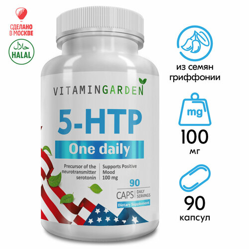 фото 5 HTP, триптофан, для здорового сна и похудения, 90 капсул