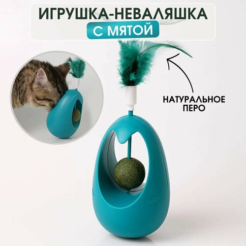 фото Игрушка неваляшка для кошек