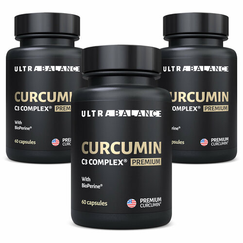 фото Curcumin C3 Complex Premium капс., 500 г, 60 шт., 3 уп.