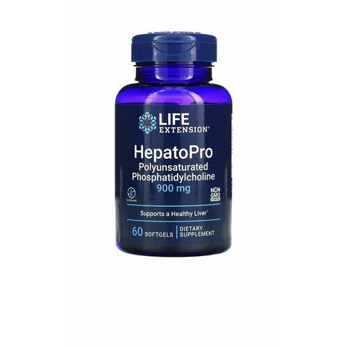 фото Полиненасыщенный Фосфатидилхолин LIFE EXTENSION HepatoPro Polyunsaturated Phosphatidycholine 900 mg 60 капсул