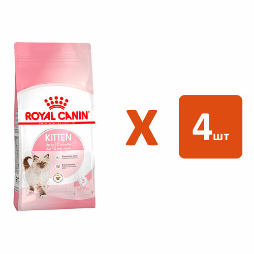 фото ROYAL CANIN KITTEN 36 для котят 2 кг х 4 шт