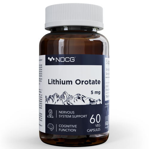 фото Лития Оротат 5 мг Lithium Orotate NDCG 60 капсул