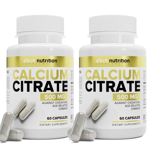 фото Кальция цитрат CALCIUME CITRATE aTech nutrition 60 + 60 капсул