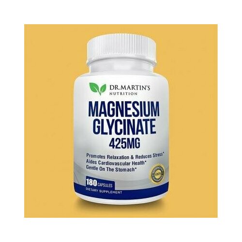 фото Magnesium Glycinate, Dr. Martin's, Магний глицинат 180 капсул 425мг