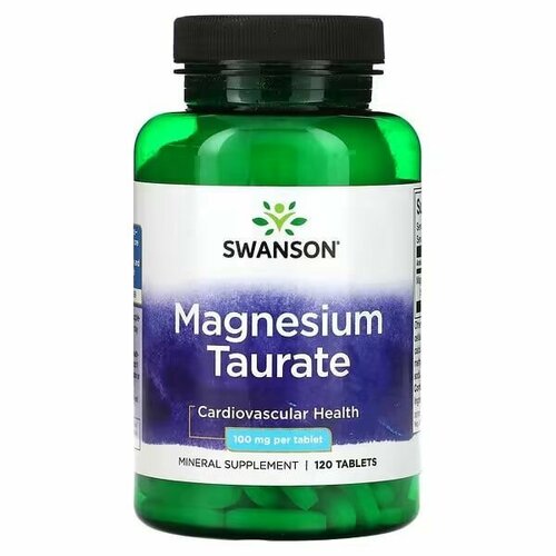 фото Swanson Magnesium Taurate, 100 мг, 120 таблеток