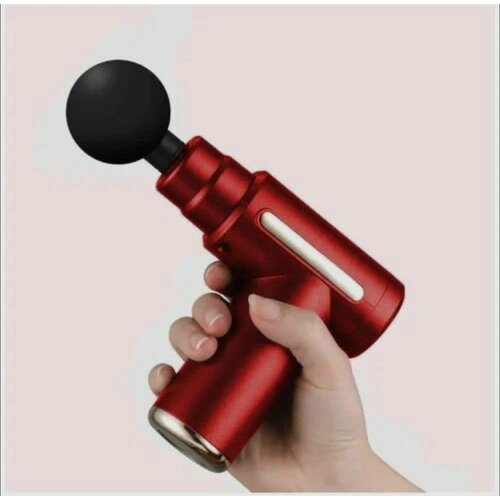 фото Перкуссионный массажер для тела электрический VIRG Mini Massage Gun, красный