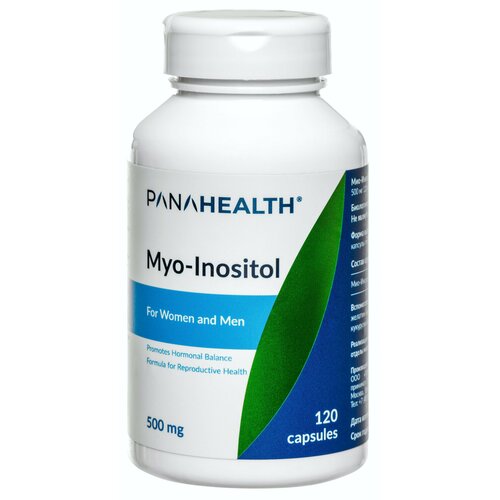 фото PANAHEALTH Myo-Inositol 500 мг 120 капсул (Мио-Инозитол) (Shandong runxin biotechnology)