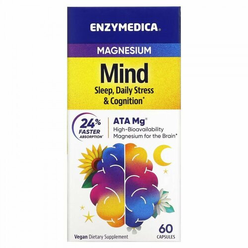 фото Enzymedica Magnesium Mind (Магний для умственной деятельности) 60 капсул (Enzymedica)