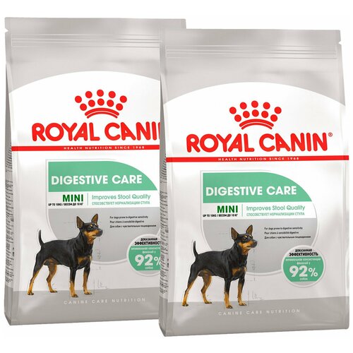 фото Сухой корм ROYAL CANIN MINI DIGESTIVE CARE для взрослых собак маленьких пород для поддержания здоровья пищеварительной системы (3 + 3 кг)