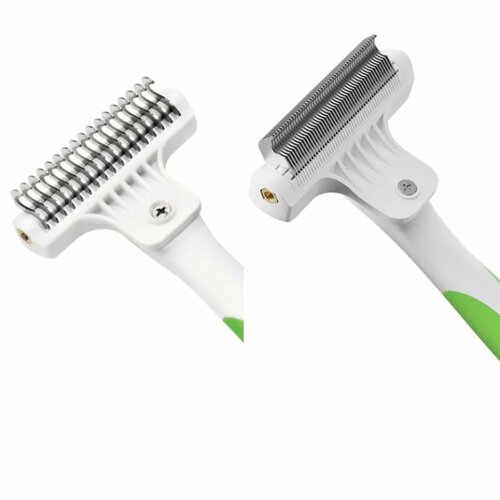 фото Комплект Стриппинг финишный Fine-Tooth Deshedding Rake + Стриппинг ANDIS Стандарт Deshedding Tool ( 6 см рабочая часть)