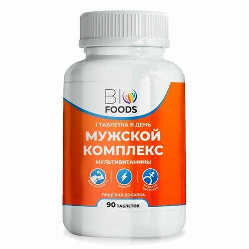 фото BioFoods, Мужской комплекс витаминов, мультивитамины, 90 таблеток