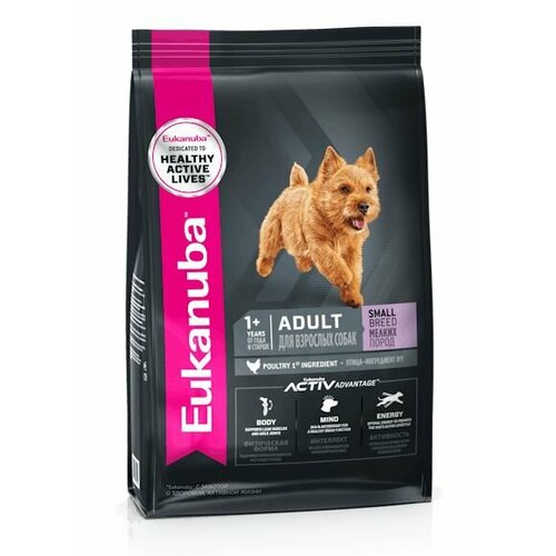 фото EUKANUBA ADULT SMALL BREED 3кг сухой корм для взрослых собак мелких пород 3шт