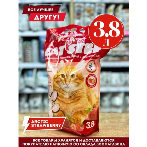 фото Наполнитель силикагелевый CAT STEP Arctic Strawberry, 3,8л