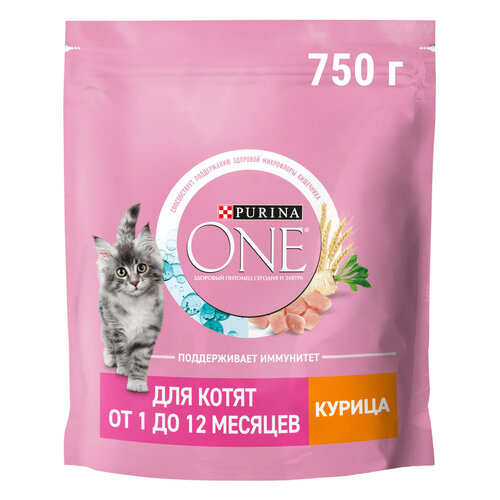 фото Сухой корм PURINA ONE® для котят от 1 до 12 месяцев с курицей 750 г