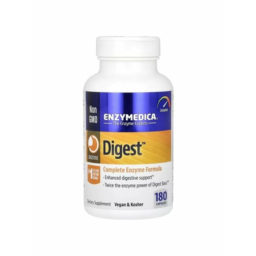 фото Digest Complete Enzyme Formula, энзимы, 180 капсул