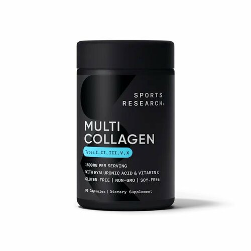 фото Мульти Коллагеновый комплекс, Multi Collagen Capsules, Sports Research, 90 капсул