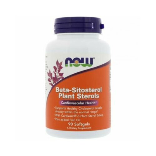 фото NOW Beta-Sitosterol Plant Sterols (90 гел. капс)