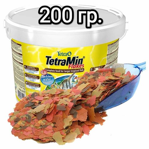 фото Сухой корм для рыб Tetra Min Flakes, 200гр