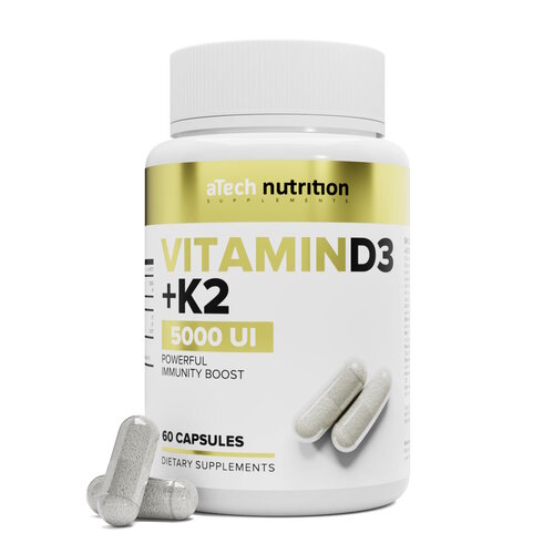 фото Vitamin D3+K2 капс., 5000 ME, 27 г, 60 шт.