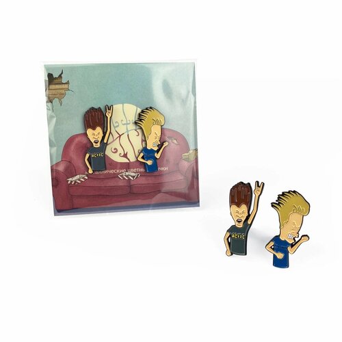 фото Значок металлический / Little Pins / Beavis & Butthead / Мультики / Мемы / Сериалы /